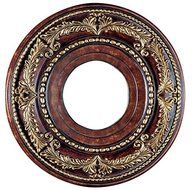 Livex Lighting 8204-63 Ceiling Medallion in Verona Bronze with Aged Gold Leaf Accents by Livex Lighting