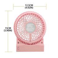 iKKEGOL Mini Portable Wireless Rechargeable Super Strong Wind Desk Fan W/ Rechargeable Battery - 3 Mode Wind Speed... N16