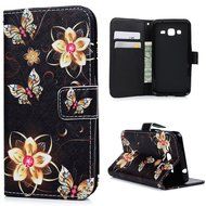 Galaxy J3 Case,Samsung Galaxy J3 Case (2016 Version) - Wallet Flip Stand Case PU Leather Case with Shockproof... N36