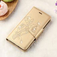 Samsung Galaxy S7 Edge 3D Handmade Diamond Case-Auroralove Black Bling PU Leather Lovely Dandelion Credit Card... N2