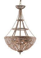 Elk Elizabethan 4-Light Pendant Ceiling Fixture, Dark Bronze by Elk