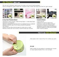 [Air Doctor] 2pcs Dehumidifier Deodorant Deodorizer (+)Car Odor Eliminator/ Made with Volcanic Stone / Retaining... N4