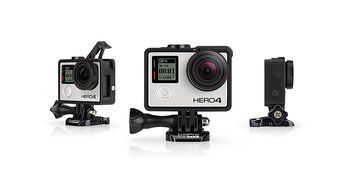 GoPro Hero4 Hero 4 12MP Full HD 4K 30fps 1080p 120fps Built-In Wi-Fi Waterproof Wearable Camera Black Adventure... N68