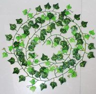 ue06 Fake Foliage Artificial Ivy Leaf Plants Vine Flowers Home Decor 7.62ft N2