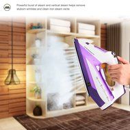 ZZ ES322-P 1500-Watt Steam Iron with Stainless Steel Soleplate, Purple N5