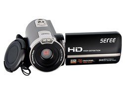 SEREE HDV-301 FHD 1080P Digital Video Camera Camcorder Night Vision Wide Angle Macro Fisheye Shooting 24MP 3 Inch... N21