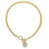 Fashion Women Crystal Heart Charm Pendant Choker Statement Bib Chain Necklace N3