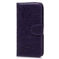 Galaxy S6 Case,Samsung Galaxy S6 Case - Wallet Flip Stand Case Embossed Plants PU Leather Case Shockproof Soft... N3