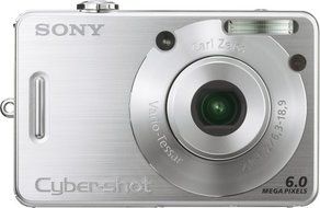 Sony Cybershot DSCW50 6MP Digital Camera with 3x Optical Zoom N4