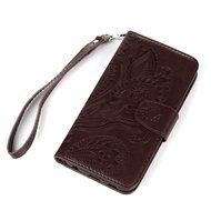 Galaxy S6 Case,Samsung Galaxy S6 Case - Wallet Flip Stand Case Embossed Plants PU Leather Case Shockproof Soft... N6