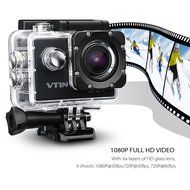 Vtin Waterproof Action Camera Video Cam, HD 1080P 12MP Camcorder, 15M WIFI Control, 30M/98ft Underwater Camcorder... N8