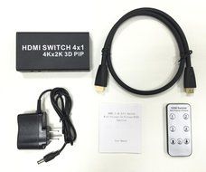 4K x 2K, 4 Port 4X1 HDMI Switch with PIP (Picture in Picture)and IR Wireless Remote Control, High Speed HDMI Splitter... N5