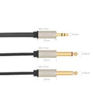 Ugreen Gold Plated 3.5mm 1/8" TRS to 6.35mm 1/4" TS Mono Y-Cable Splitter Cord for iPhone, iPod, Computer Sound... N5