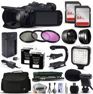 Canon XA20 Professional Camcorder Video Camera + 128GB Memory + Travel Charger + 3 Filters + 2 Batteries + Opteka...