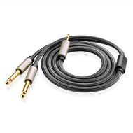 Ugreen Gold Plated 3.5mm 1/8" TRS to 6.35mm 1/4" TS Mono Y-Cable Splitter Cord for iPhone, iPod, Computer Sound... N7