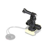 FOTOWELT Adjustment Curved Adhesive Helmet Side Mount kit for GoPro Hero 4 Hero 3+ Hero 3 Hero 2 Hero 1 N15