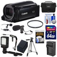 Canon Vixia HF R700 1080p HD Video Camcorder (Black) with 64GB Card + Battery &amp; Charger + Case + Tripod + Stabilizer...