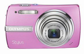 Olympus Stylus 840 8.0 MP Digital Camera with 5x Optical Dual Image Stabilized Zoom (Pink) N4