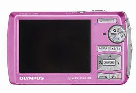 Olympus Stylus 840 8.0 MP Digital Camera with 5x Optical Dual Image Stabilized Zoom (Pink) N5