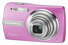 Olympus Stylus 840 8.0 MP Digital Camera with 5x Optical Dual Image Stabilized Zoom (Pink) N6