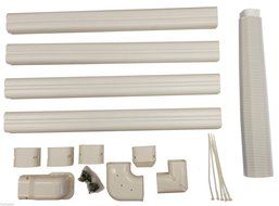Decorative PVC Line Cover Kit for Mini Split Air Conditioners and Heat Pumps