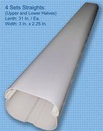 Decorative PVC Line Cover Kit for Mini Split Air Conditioners and Heat Pumps N3