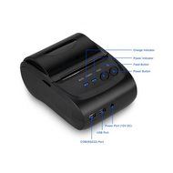 Smart&amp;Cool SC-5802LD USB and Bluetooth Wireless Mini POS Printer with 58mm Thermal Paper Rolls - 90mm/sec High-speed... N4