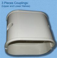 Decorative PVC Line Cover Kit for Mini Split Air Conditioners and Heat Pumps N4