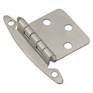 Hickory Hardware P139-SN Flush Surface Mount Hinge, Satin Nickel by Hickory Hardware