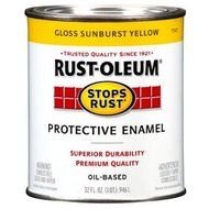Rust-Oleum 7747502 Protective Enamel Paint Stops Rust, 32-Ounce, Sunburst Yellow by Rust-Oleum