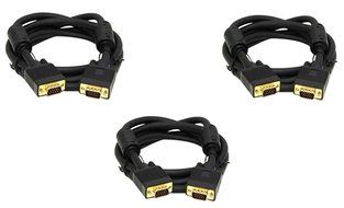 C&amp;E 1 Pack, 25 Feet, VGA Male to Male Black, with ferrites Black, CNE503394 N13