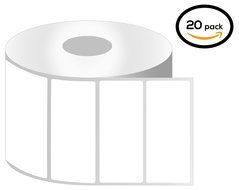 1 Inch Core - 4 x 2 Zebra Compatible Direct Thermal Quick Remove REMOVABLE Labels 20 Rolls for Zebra Desktop Printer... N2