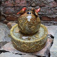 FEI&amp;S Double-bird ceramic fountain water humidifier home ornaments new living room furnished decoration process N2