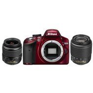 Nikon D3100 14.2MP Digital SLR Double-Zoom Lens Kit with 18-55mm and 55-200mm DX Zoom Lenses (Red)