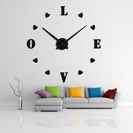 EverTrust(TM) new wall clock reloj de pared quartz watch europe horloge home living room 3d acrylic mirror vintage... N4