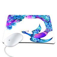 Elonbo TM 8.6 x 7 inches / 220 x 180 mm Cute National Wind Stripe Design Waterproof Neoprene Soft Mouse Pad N3
