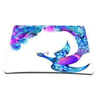 Elonbo TM 8.6 x 7 inches / 220 x 180 mm Cute National Wind Stripe Design Waterproof Neoprene Soft Mouse Pad N4