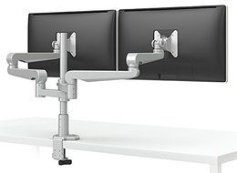 ESI Ergo EVOLVE2-FF-SLV Dual Monitor Arm