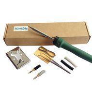 Timibis 3 Pole 3.5mm Male Repair headphone Jack Plug Stereo Audio Connector Soldering Spring With Soldering Iron... N6