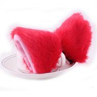 Chunlin Orecchiette Anime Neko Cosplay Halloween Party Cat Fox Ears Long Fur Ears (Black Headband) N3