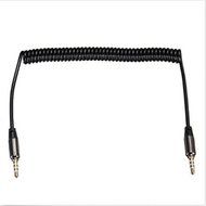 New 3.5mm AUX Male Audio Spring Cable Jack Connector for iPhone Phone Car L7S
