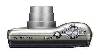 Nikon COOLPIX L26 16.1 MP Digital Camera with 5x Zoom NIKKOR Glass Lens and 3-inch LCD (Black) N14