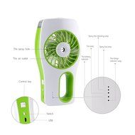 Monilon Mini Misting Fan Portable Cooling Humidifier USB Rechargeable Hydrating Fan with Built-in Battery Air... N2