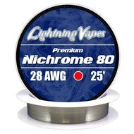 Genuine Lightning Vapes 28 AWG Nichrome 80 Wire 250'