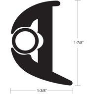 TACO METALS TACO Flex Vinyl Rub Rail Kit - Black w/Black Insert - 50&#039; / V11-3426BBK50-2 /