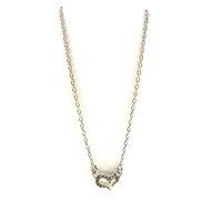 1pc New Girl's Opening Heart Crystal Shape Pendant Short Neck Chain Party Decor N3
