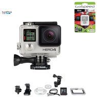 GoPro Hero4 Hero 4 12MP Full HD 4K 30fps 1080p 120fps Built-In Wi-Fi Waterproof Wearable Camera Black Adventure... N71