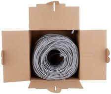 Belkin 250-Foot Cat5e PVC Stranded UTP Bulk Networking Cable (Gray) N2