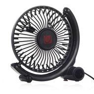 USB Desk Fan Small Personal Fan USB Powered with Two Speed, Metal Design and Quiet, 4" (Blue)