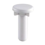 LDR 551 6415WT Faucet Hole Cover - 1/2-Inch Threaded Shank, White by LDR Industries